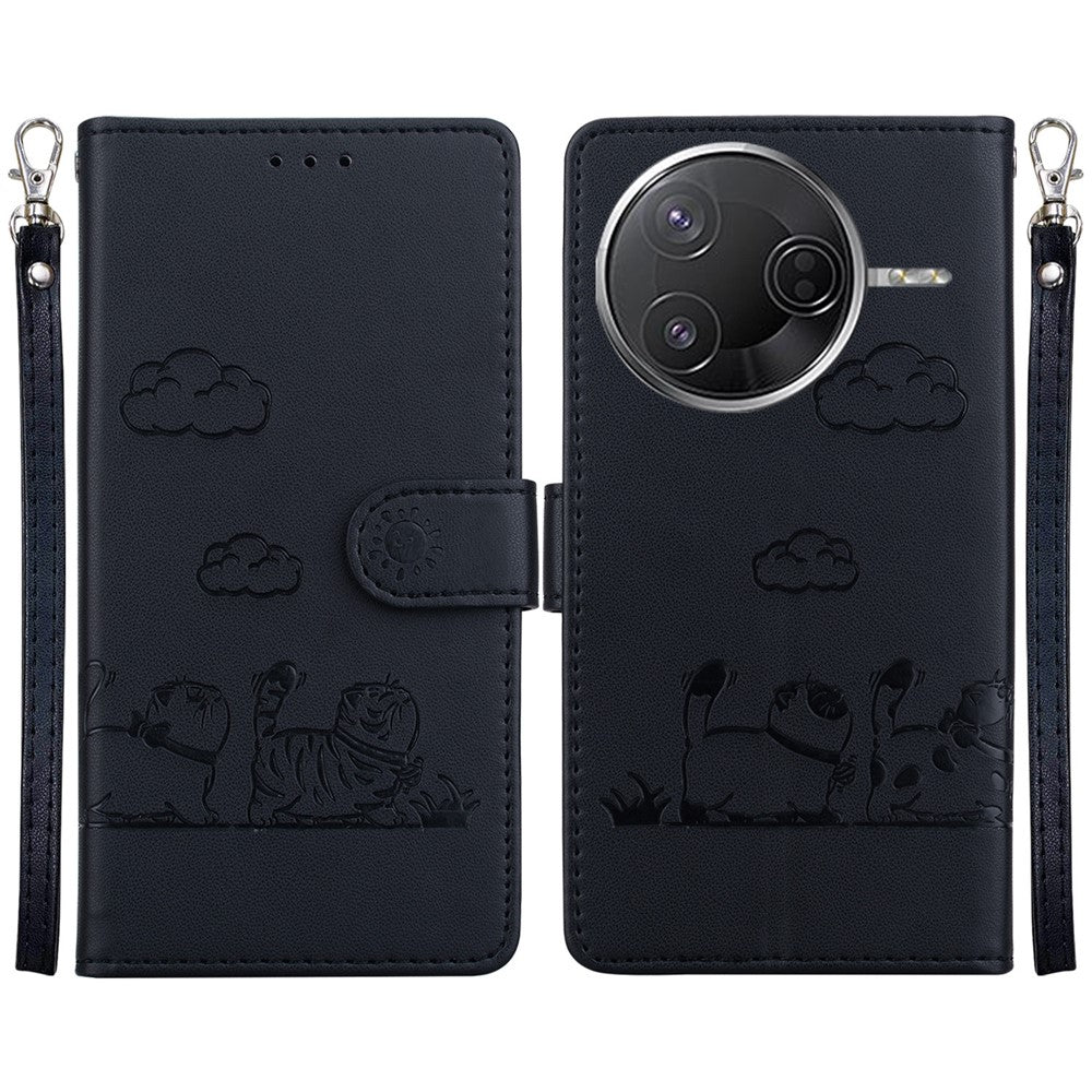 For Xiaomi Poco F7 Pro 5G  /  F7 Ultra 5G  /  Redmi K80 Pro 5G  /  K80 5G Case RFID Blocking Kitten Pattern TPU + PU Leather Phone Cover