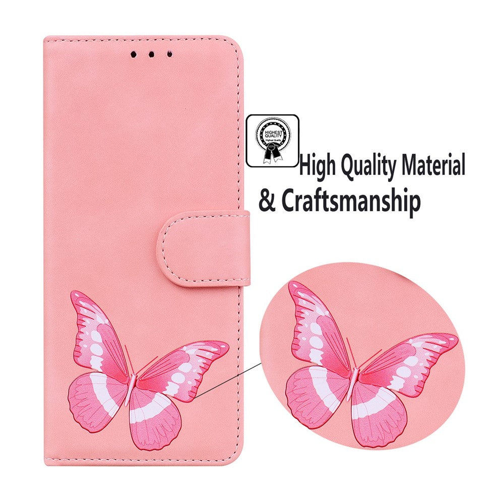 For Xiaomi Poco F7 Pro 5G  /  F7 Ultra 5G  /  Redmi K80 Pro 5G  /  K80 5G Stand Case PU Leather Phone Cover Butterfly Printed