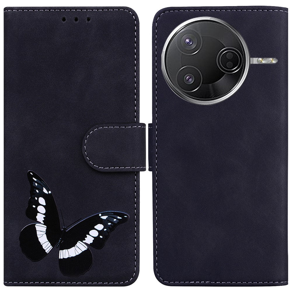 For Xiaomi Poco F7 Pro 5G  /  F7 Ultra 5G  /  Redmi K80 Pro 5G  /  K80 5G Stand Case PU Leather Phone Cover Butterfly Printed