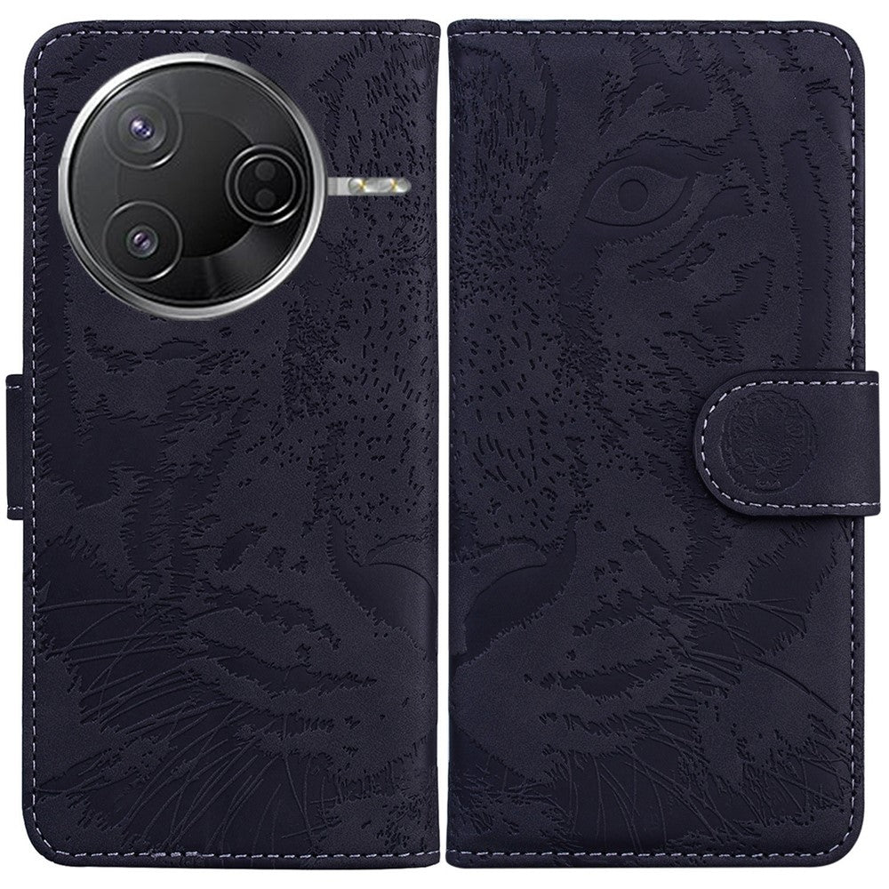 For Xiaomi Poco F7 Pro 5G  /  F7 Ultra 5G  /  Redmi K80 Pro 5G  /  K80 5G Case Tiger Imprint Leather Wallet Phone Cover