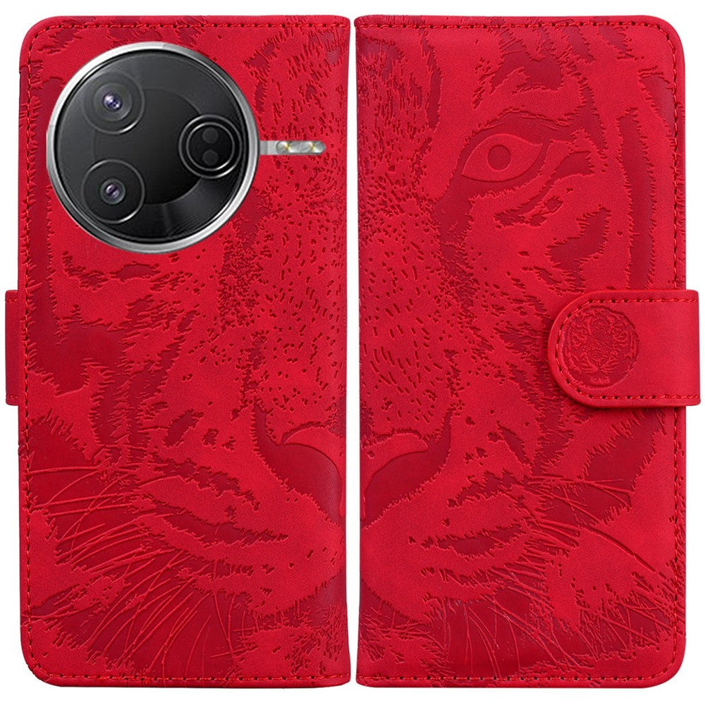 For Xiaomi Poco F7 Pro 5G  /  F7 Ultra 5G  /  Redmi K80 Pro 5G  /  K80 5G Case Tiger Imprint Leather Wallet Phone Cover