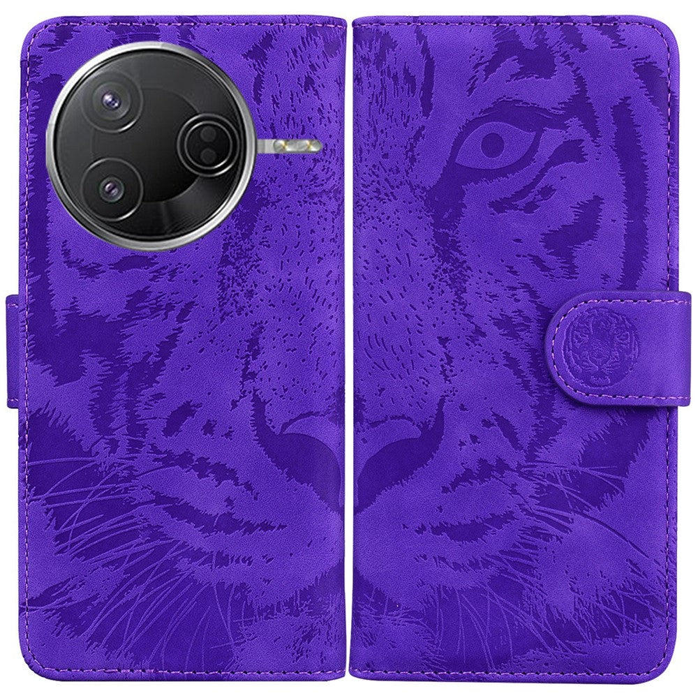 For Xiaomi Poco F7 Pro 5G  /  F7 Ultra 5G  /  Redmi K80 Pro 5G  /  K80 5G Case Tiger Imprint Leather Wallet Phone Cover