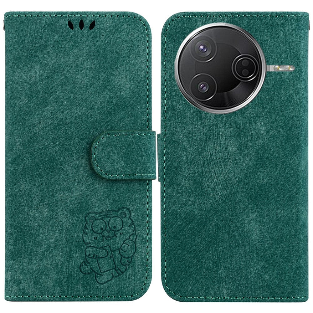 For Xiaomi Poco F7 Pro 5G  /  F7 Ultra 5G  /  Redmi K80 Pro 5G  /  K80 5G Wallet Case Tiger Imprint Leather Shockproof Phone Cover