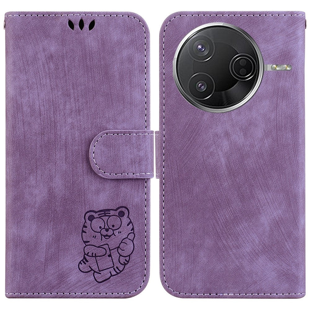 For Xiaomi Poco F7 Pro 5G  /  F7 Ultra 5G  /  Redmi K80 Pro 5G  /  K80 5G Wallet Case Tiger Imprint Leather Shockproof Phone Cover