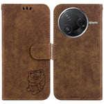 For Xiaomi Poco F7 Pro 5G  /  F7 Ultra 5G  /  Redmi K80 Pro 5G  /  K80 5G Wallet Case Tiger Imprint Leather Shockproof Phone Cover