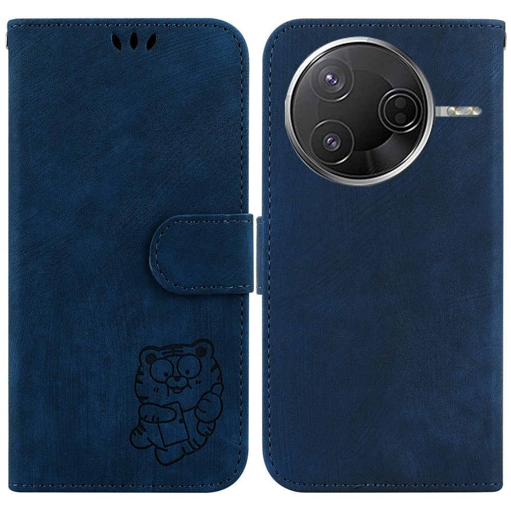 For Xiaomi Poco F7 Pro 5G  /  F7 Ultra 5G  /  Redmi K80 Pro 5G  /  K80 5G Wallet Case Tiger Imprint Leather Shockproof Phone Cover