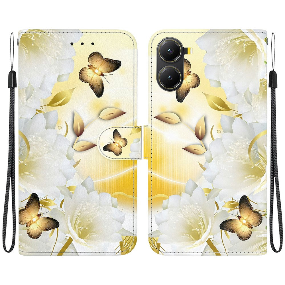 For Xiaomi Poco X7 Pro 5G  /  Redmi Turbo 4 5G Wallet Phone Case Leather Flip Cover Pattern Printing