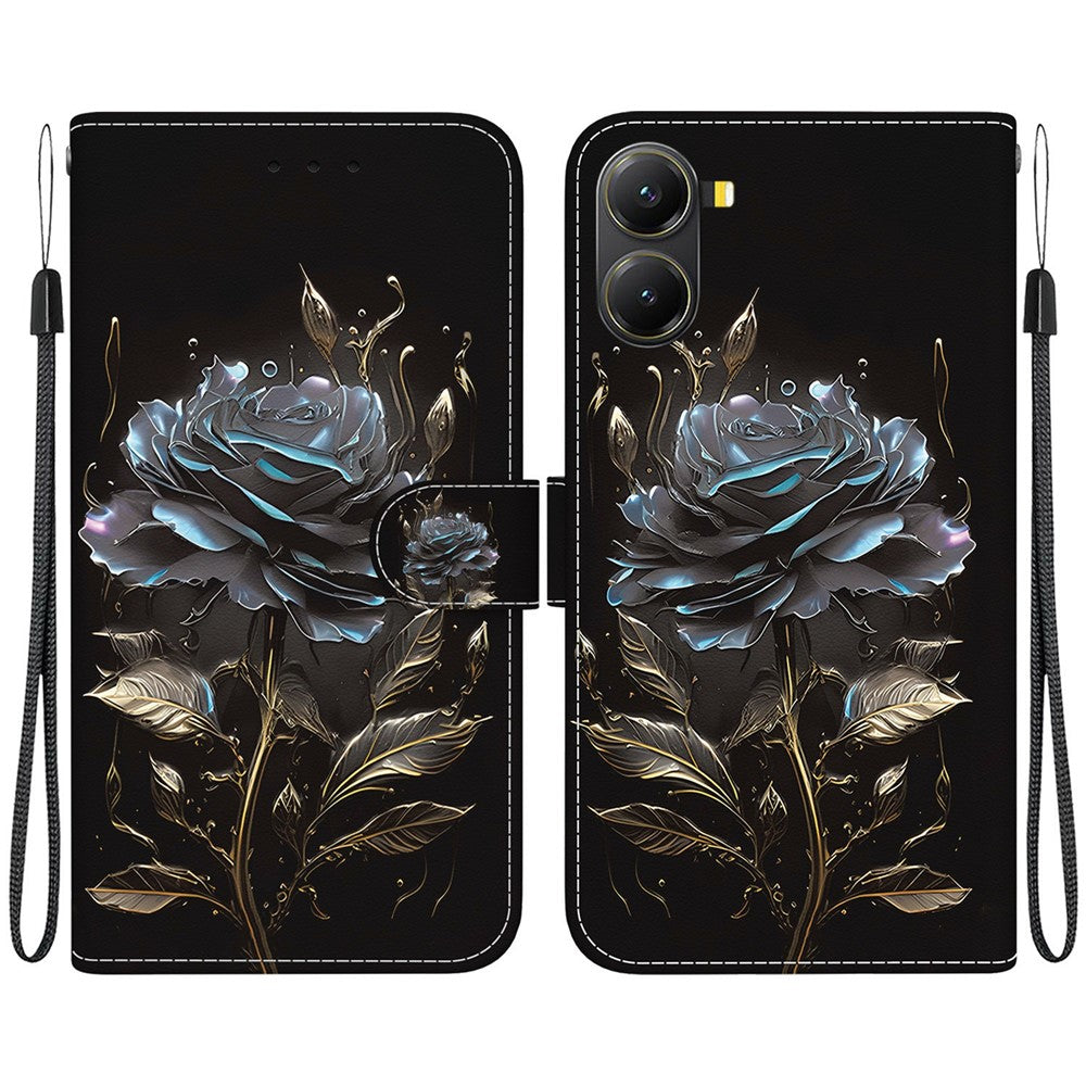 For Xiaomi Poco X7 Pro 5G  /  Redmi Turbo 4 5G Wallet Phone Case Leather Flip Cover Pattern Printing