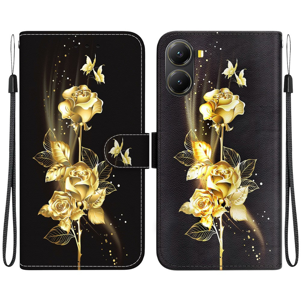 For Xiaomi Poco X7 Pro 5G  /  Redmi Turbo 4 5G Wallet Phone Case Leather Flip Cover Pattern Printing