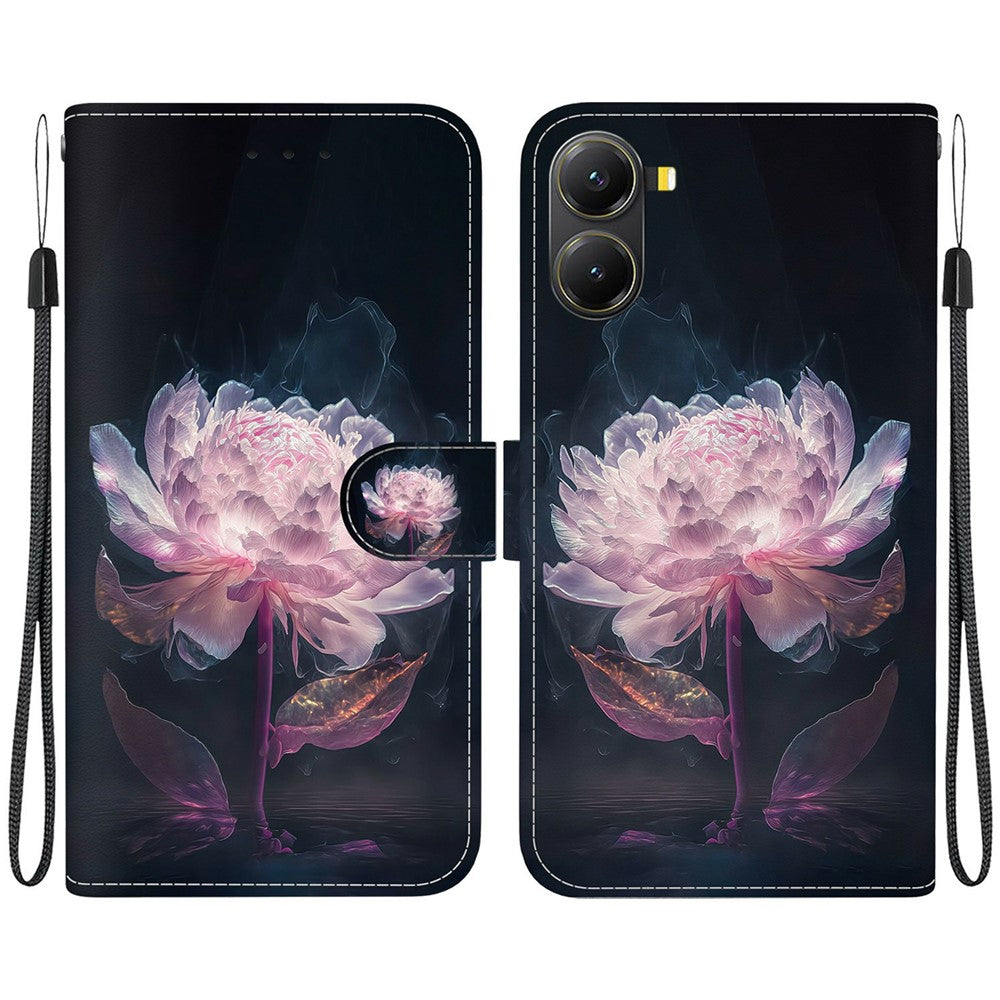 For Xiaomi Poco X7 Pro 5G  /  Redmi Turbo 4 5G Wallet Phone Case Leather Flip Cover Pattern Printing