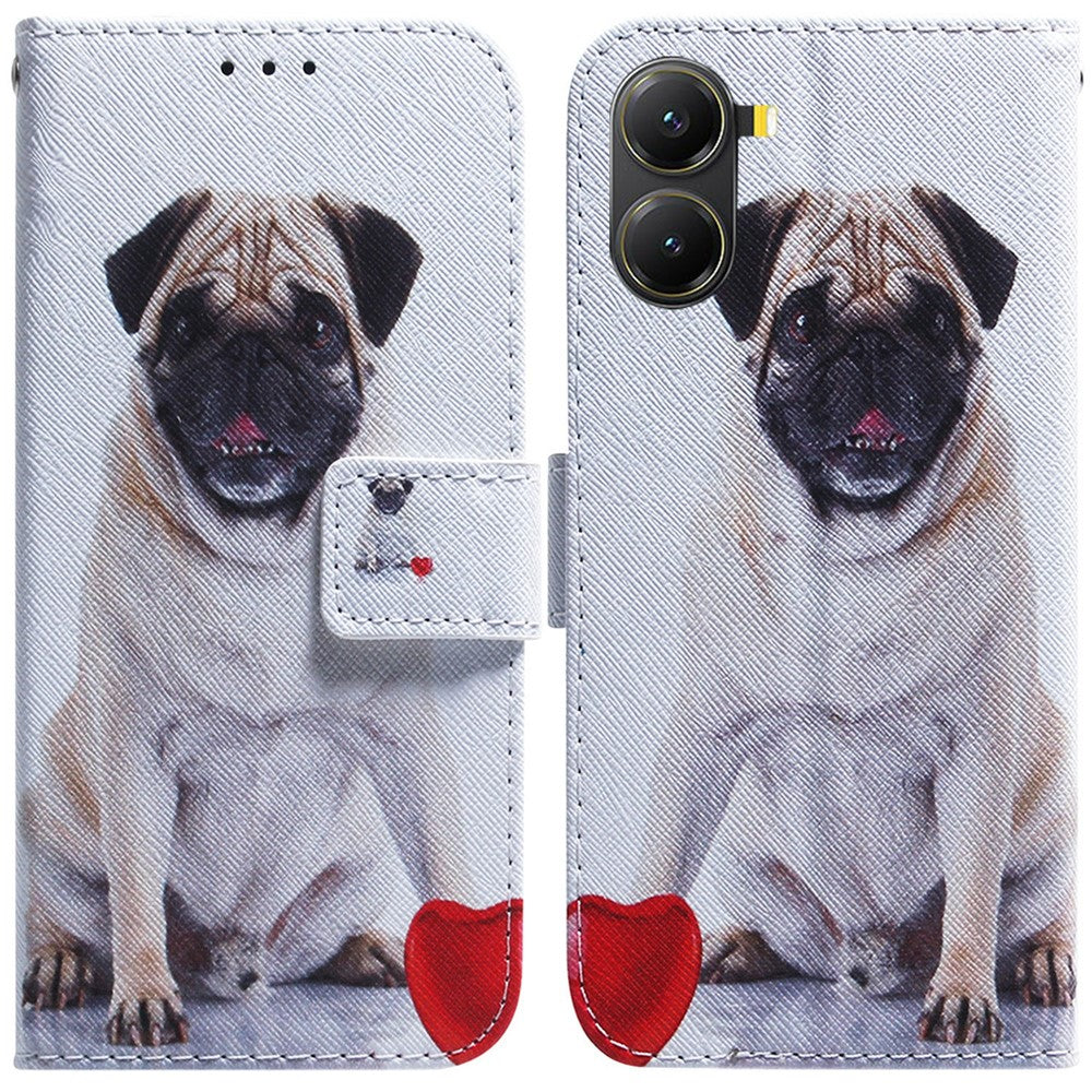 For Xiaomi Poco X7 Pro 5G  /  Redmi Turbo 4 5G Wallet Case Pattern Print Leather Phone Cover