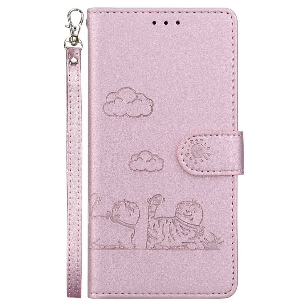 For Xiaomi Poco X7 Pro 5G  /  Redmi Turbo 4 5G Case RFID Blocking Kitten Pattern TPU + PU Leather Phone Cover
