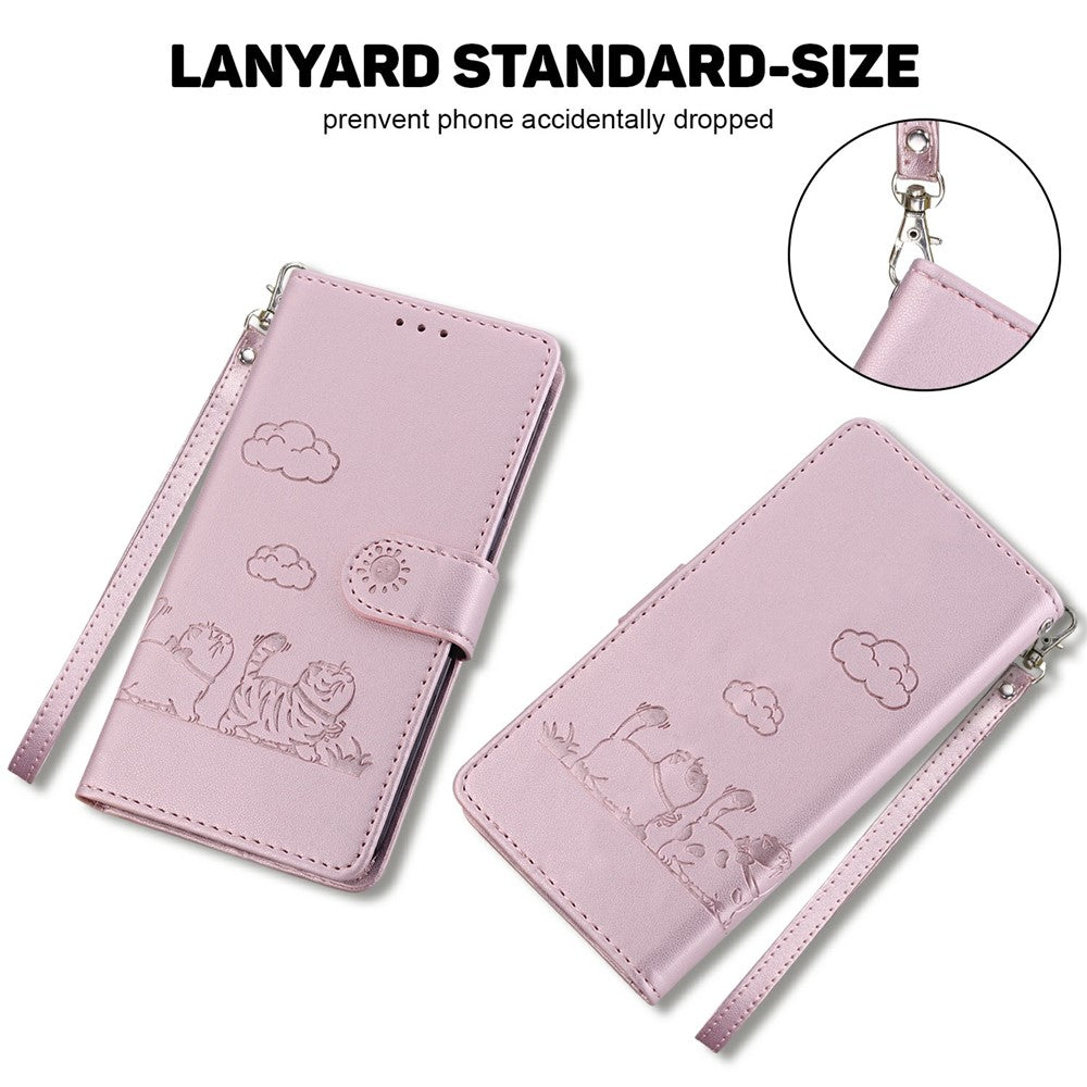 For Xiaomi Poco X7 Pro 5G  /  Redmi Turbo 4 5G Case RFID Blocking Kitten Pattern TPU + PU Leather Phone Cover