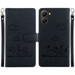 For Xiaomi Poco X7 Pro 5G  /  Redmi Turbo 4 5G Case RFID Blocking Kitten Pattern TPU + PU Leather Phone Cover