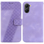For Xiaomi Poco X7 Pro 5G  /   Redmi Turbo 4 5G Stand Case 7-Shaped Pattern Imprint Leather Phone Cover