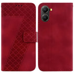 For Xiaomi Poco X7 Pro 5G  /   Redmi Turbo 4 5G Stand Case 7-Shaped Pattern Imprint Leather Phone Cover