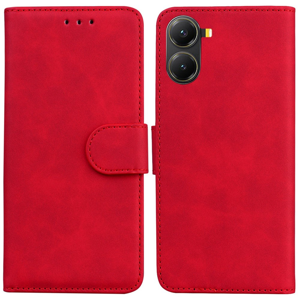 For Xiaomi Poco X7 Pro 5G  /  Redmi Turbo 4 5G Case Solid Color Leather Wallet Phone Cover