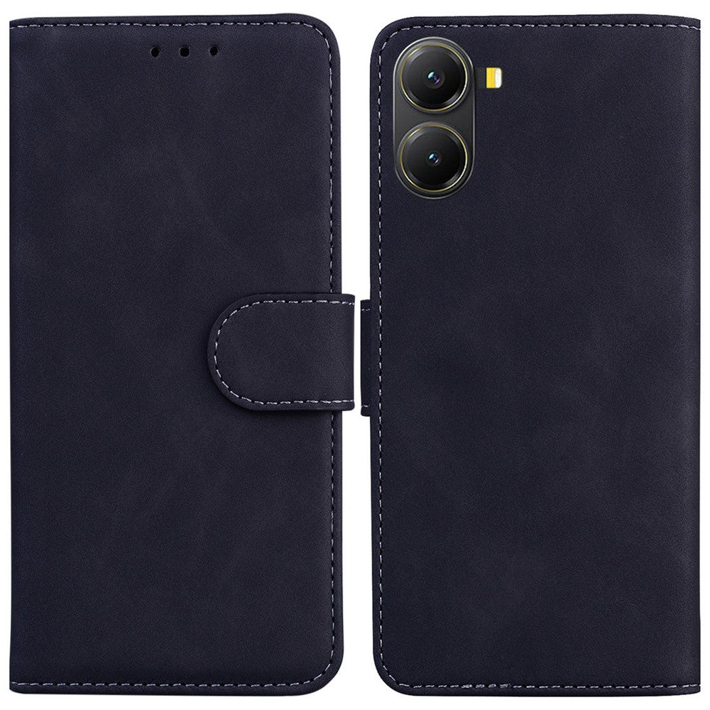 For Xiaomi Poco X7 Pro 5G  /  Redmi Turbo 4 5G Case Solid Color Leather Wallet Phone Cover