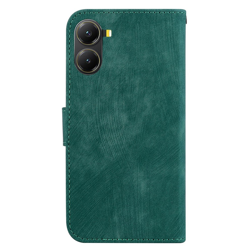 For Xiaomi Poco X7 Pro 5G  /  Redmi Turbo 4 5G Wallet Case Tiger Imprint Leather Shockproof Phone Cover