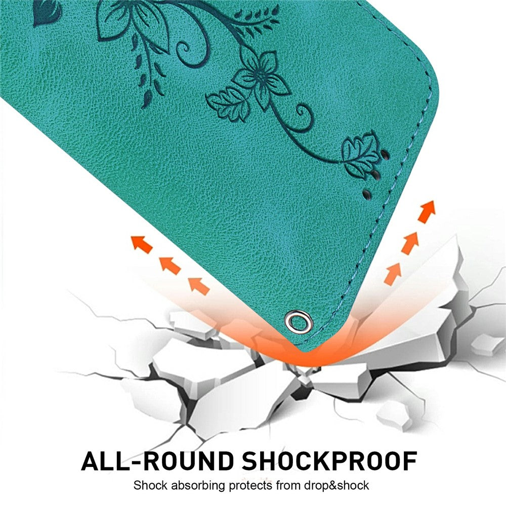 For Xiaomi Poco X7 Pro 5G  /  Redmi Turbo 4 5G Case Lily Flower Imprint Leather Phone Cover with Stand