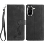 For Xiaomi Redmi A5 NFC (EU) (173.45mm) Case Imprinted Feather PU Leather Wallet Phone Cover with Wrist Strap