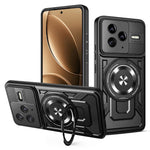 Xiaomi Redmi K80 5G / Poco F7 Pro 5G Magnetiskt Skal Roterande Stativ TPU + PC mobilskal
