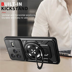 Xiaomi Redmi K80 5G / Poco F7 Pro 5G Magnetiskt Skal Roterande Stativ TPU + PC mobilskal