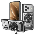 Xiaomi Redmi K80 5G / Poco F7 Pro 5G Magnetiskt Skal Roterande Stativ TPU + PC mobilskal
