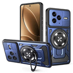 Xiaomi Redmi K80 5G / Poco F7 Pro 5G Magnetiskt Skal Roterande Stativ TPU + PC mobilskal