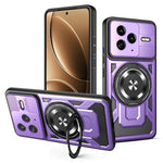 Xiaomi Redmi K80 5G / Poco F7 Pro 5G Magnetiskt Skal Roterande Stativ TPU + PC mobilskal