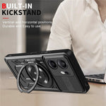 Oppo Reno13 F 5G (Reno 13 FS 5G) / 4G Magnetiskt Skal Roterande Stativ TPU + PC mobilskal
