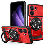 Oppo Reno13 F 5G (Reno 13 FS 5G) / 4G Magnetiskt Skal Roterande Stativ TPU + PC mobilskal