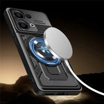 For Oppo Reno13 5G (Global) Magnetic Case Rotating Kickstand TPU + PC Phone Cover