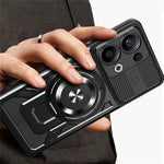 For Oppo Reno13 5G (Global) Magnetic Case Rotating Kickstand TPU + PC Phone Cover