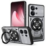 For Oppo Reno13 5G (Global) Magnetic Case Rotating Kickstand TPU + PC Phone Cover