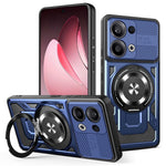 For Oppo Reno13 5G (Global) Magnetic Case Rotating Kickstand TPU + PC Phone Cover
