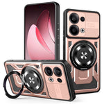 For Oppo Reno13 5G (Global) Magnetic Case Rotating Kickstand TPU + PC Phone Cover
