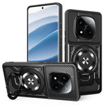 For Xiaomi Redmi Note 14 Pro 4G Magnetic Case Rotating Kickstand TPU + PC Phone Cover