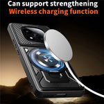 For Xiaomi Redmi Note 14 Pro 4G Magnetic Case Rotating Kickstand TPU + PC Phone Cover