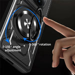 For Xiaomi Redmi Note 14 Pro 4G Magnetic Case Rotating Kickstand TPU + PC Phone Cover