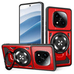 For Xiaomi Redmi Note 14 Pro 4G Magnetic Case Rotating Kickstand TPU + PC Phone Cover