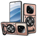 For Xiaomi Redmi Note 14 Pro 4G Magnetic Case Rotating Kickstand TPU + PC Phone Cover