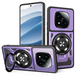 For Xiaomi Redmi Note 14 Pro 4G Magnetic Case Rotating Kickstand TPU + PC Phone Cover