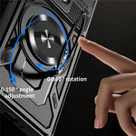 For Xiaomi Redmi Note 13 Pro 4G / Poco M6 Pro 4G Magnetic Case Rotating Kickstand TPU + PC Phone Cover