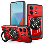 For Xiaomi Redmi Note 13 Pro 4G / Poco M6 Pro 4G Magnetic Case Rotating Kickstand TPU + PC Phone Cover