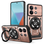 For Xiaomi Redmi Note 13 Pro 4G / Poco M6 Pro 4G Magnetic Case Rotating Kickstand TPU + PC Phone Cover