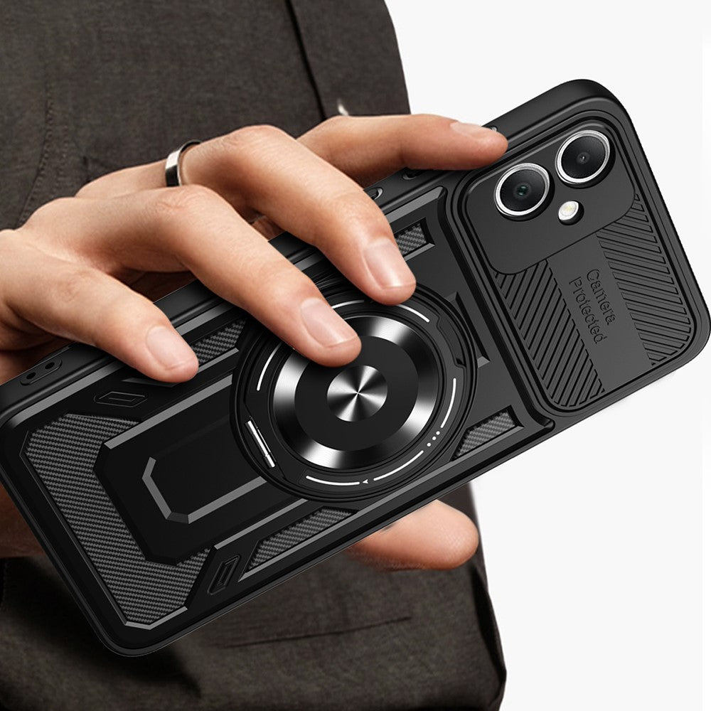 Samsung Galaxy A05 4G Magnetiskt Skal Roterande Stativ TPU + PC mobilskal
