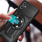 Samsung Galaxy A05 4G Magnetiskt Skal Roterande Stativ TPU + PC mobilskal