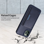 BETOPNICE For iPhone 11 Pro Max Magnetic Case  Leather Phone Cover Kickstand with Detachable Card Bag