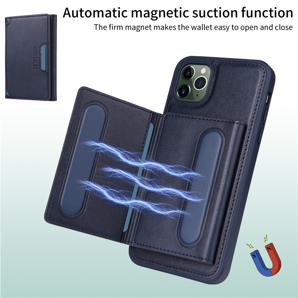 BETOPNICE For iPhone 11 Pro Max Magnetic Case  Leather Phone Cover Kickstand with Detachable Card Bag